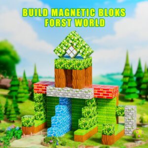 3D Magnetic Cube World Blocks with Characters