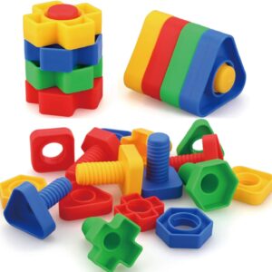 STEM Nuts and Bolts Building Blocks 18 pieces