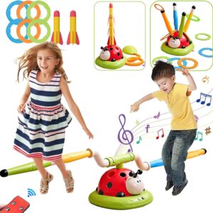 3in1 Musical Jumping Ring Toss and Rocket Launcher