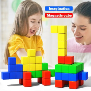 Colorful Magnetic Cube Learning Blocks Set - 610