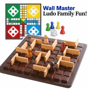 2in1 Wall Master Strategy and Ludo Family Fun